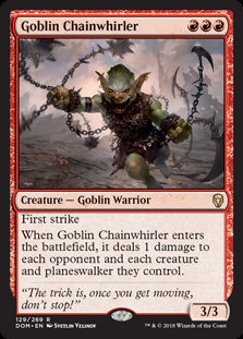 Karta Goblin Chainwhirler