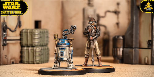 Przegląd postaci w Star Wars: Shatterpoint - Boushh (Leia Organa), Lando i R2-D2