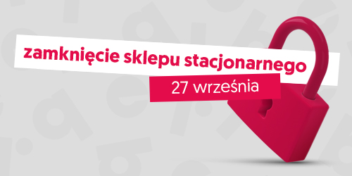 Komunikat o zamknięciu sklepu stacjonarnego