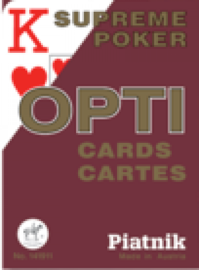 Karty Piatnik Opti - Supreme Poker - Duże Indeksy