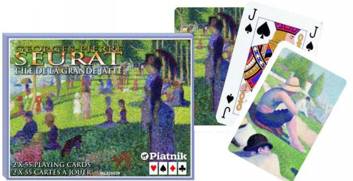 Karty Piatnik 2 talie - Seurat - Grande Jatte