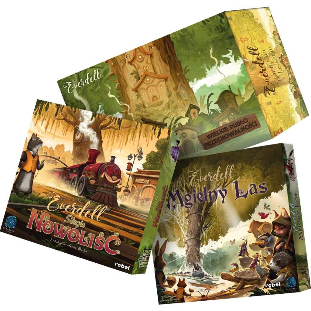 Jestem na bieżąco: Everdell: Big Ol' Box of Storage + Newleaf + Mistwood