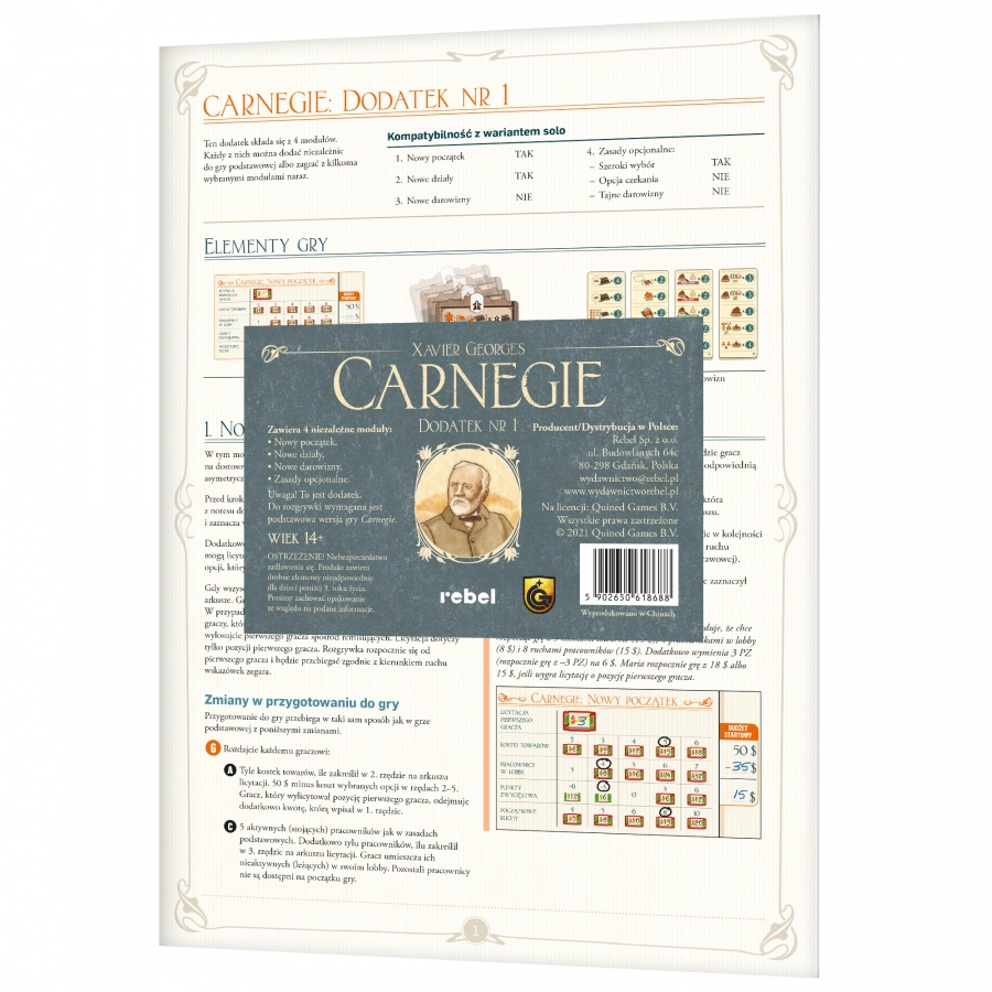 Carnegie: Dodatek nr 1