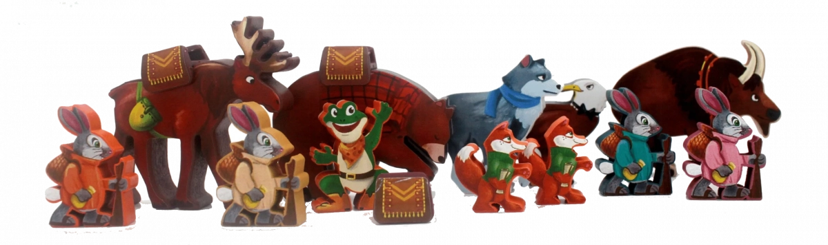 MeepleStickers: Zestaw naklejek do Everdell: Zimowy Szczyt