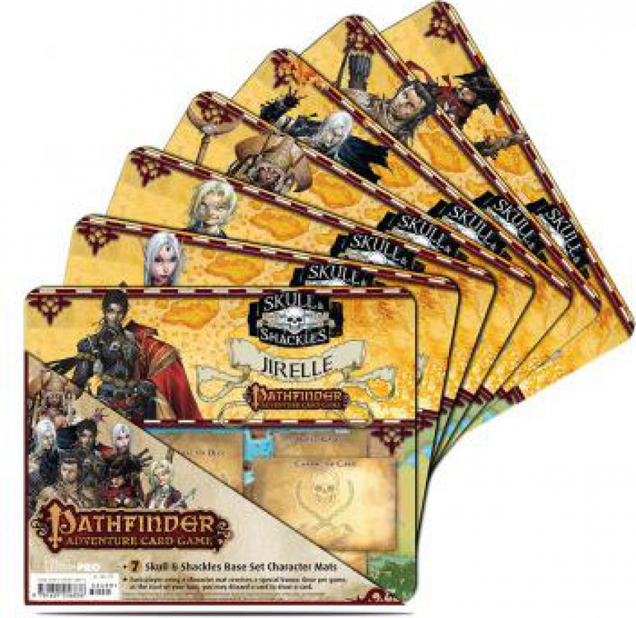 Ultra Pro: Pathfinder Adventure Card Game - 7 Character Mats - Skull & Shackles Base Set