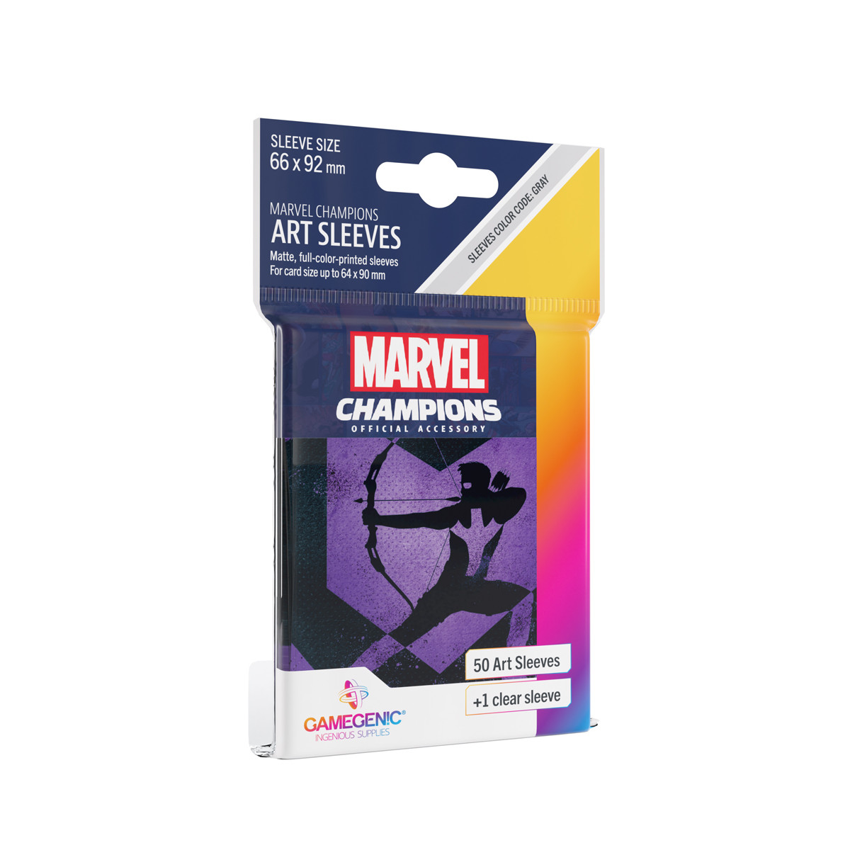 Gamegenic: Marvel Champions Art Sleeves (66 mm x 92 mm) Hawkeye 50+1 szt.