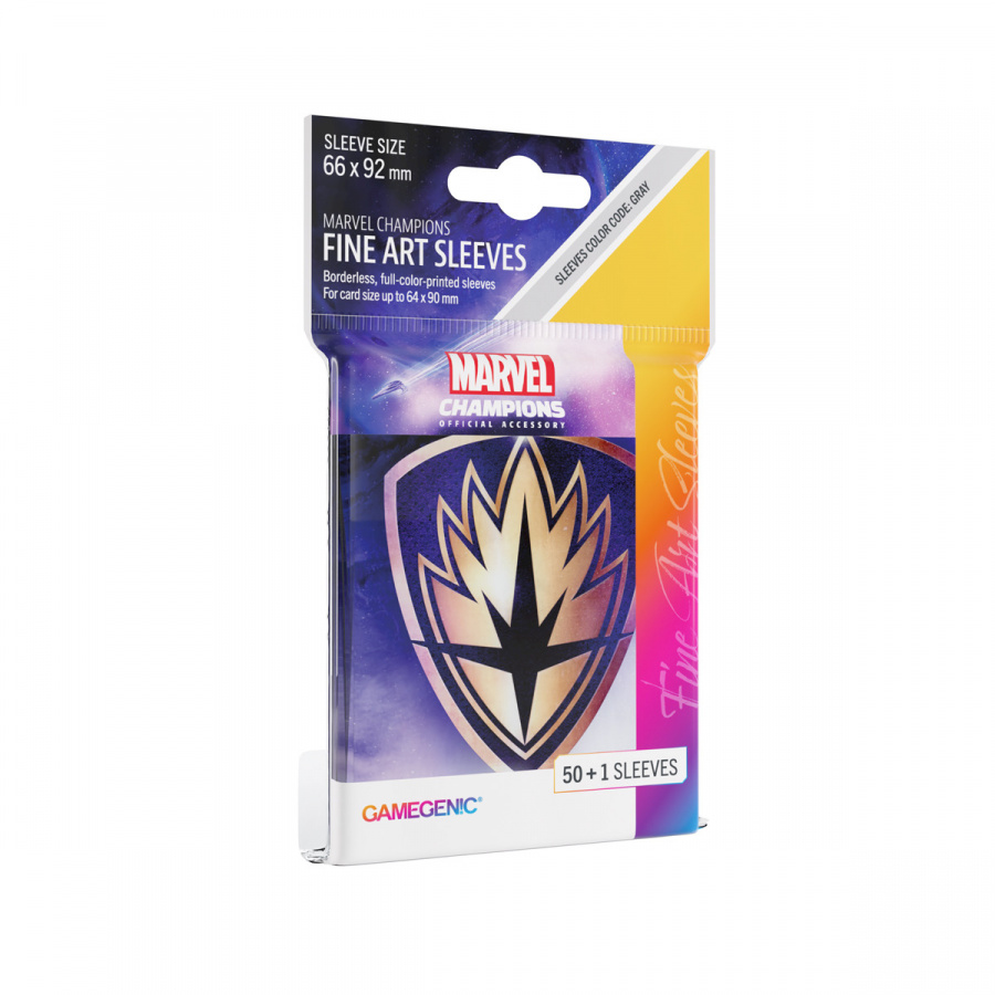Gamegenic: Marvel Champions Fine Art Sleeves (66 mm x 92 mm) Guardians Logo 50+1 szt.