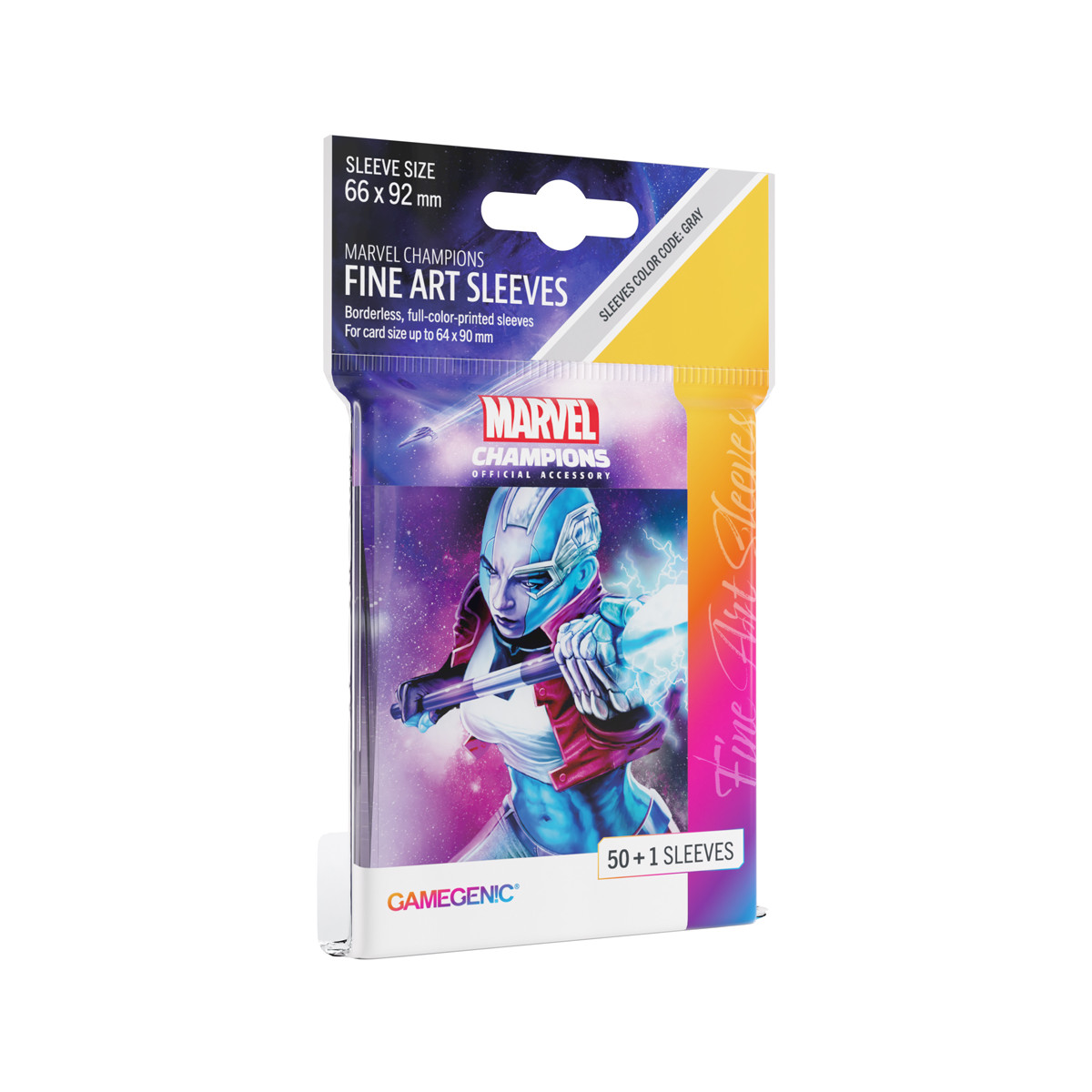 Gamegenic: Marvel Champions Fine Art Sleeves (66 mm x 92 mm) Nebula 50+1 szt.