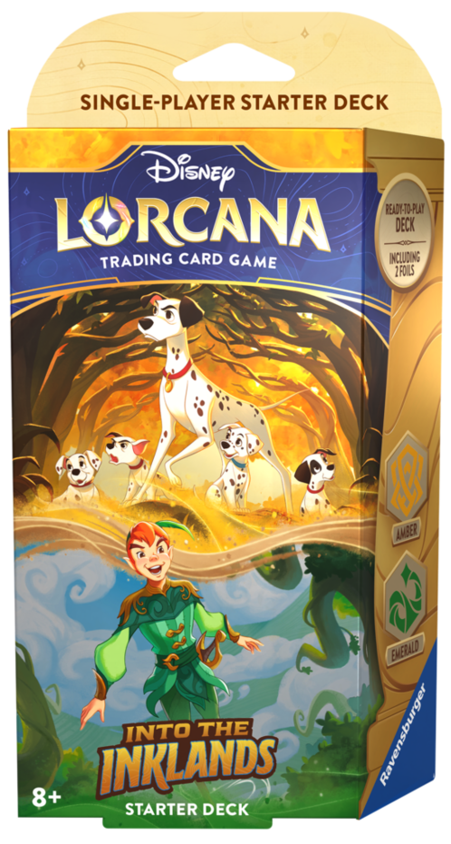Disney Lorcana: Into the Inklands - Starter Deck - Pongo & Peter Pan (Amber & Emerald)