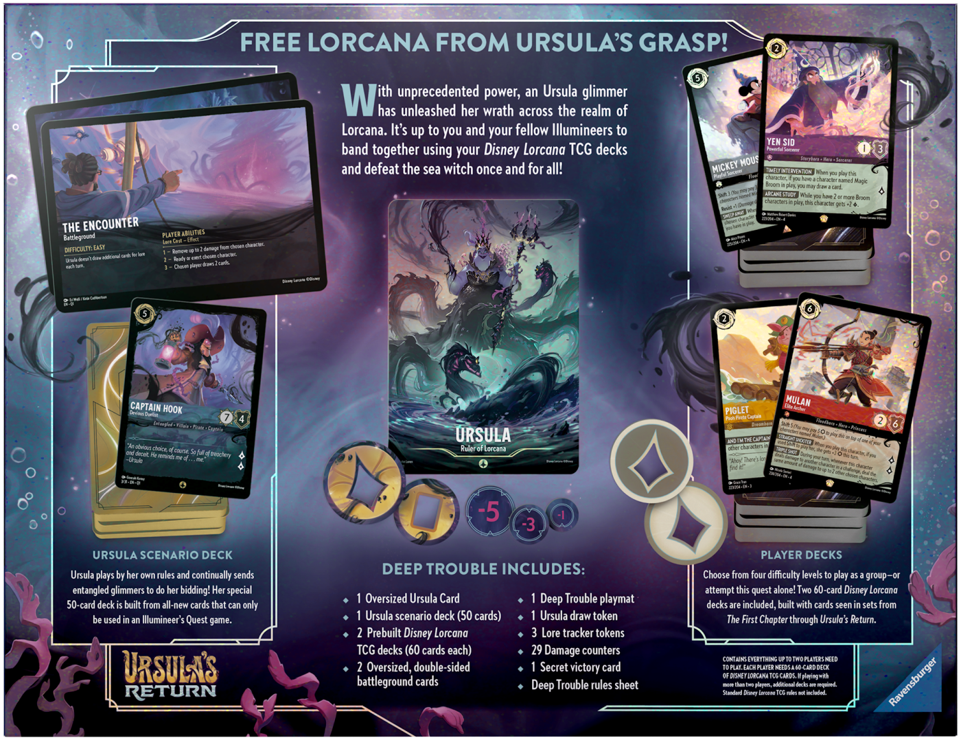 その他 LORCANA Ursulas Return Illumineers Quest Disney Lorcana's next set, Ursula's Return, brings Encanto