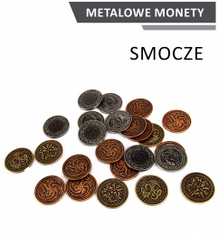 Metalowe Monety - Smocze (zestaw 20 monet)