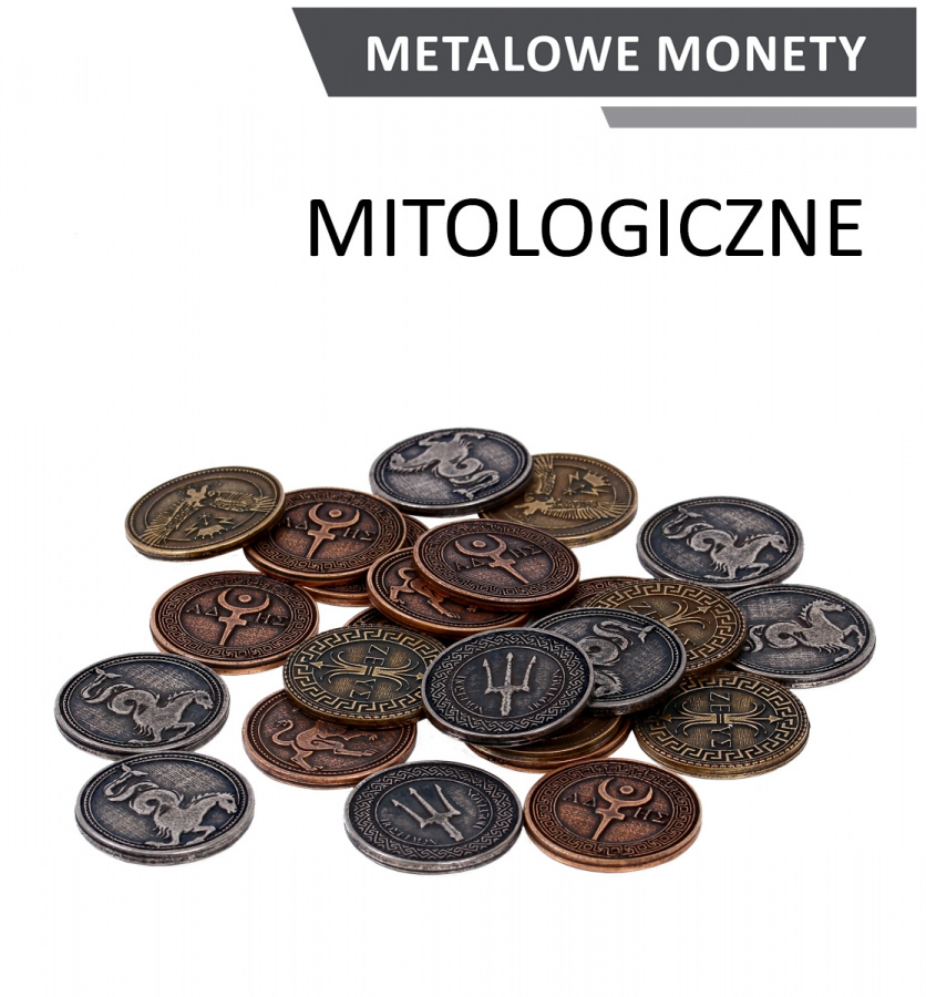 Metalowe monety - Mitologiczne (zestaw 20 monet)