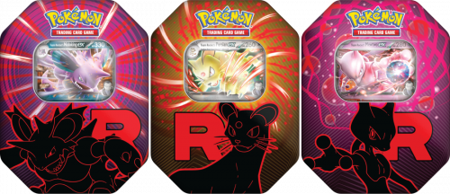 Pokémon TCG: Team Rocket Tin - Mewtwo/Nidoking/Persian Bundle (6)