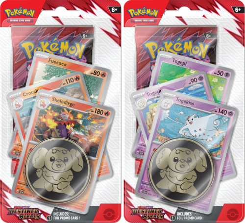 Pokémon TCG: Scarlet & Violet - Destined Rivals - Premium Checklane Blister Bundle (12)