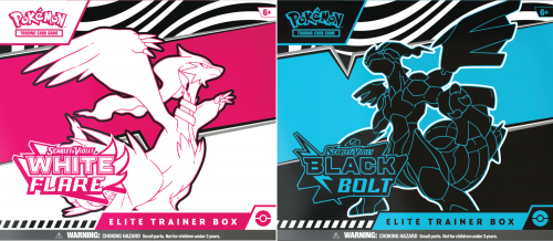 Pokémon TCG: Scarlet & Violet - Black Bolt & White Flare - Elite Trainer Box - Reshiram/Zekrom (10)
