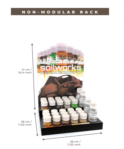 Scale 75: Regał Soilworks (Rack oil washes/thiner)