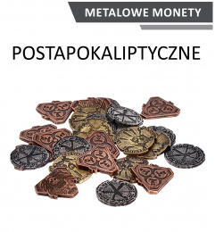 Metalowe monety - Postapokaliptyczne (zestaw 24 monet)