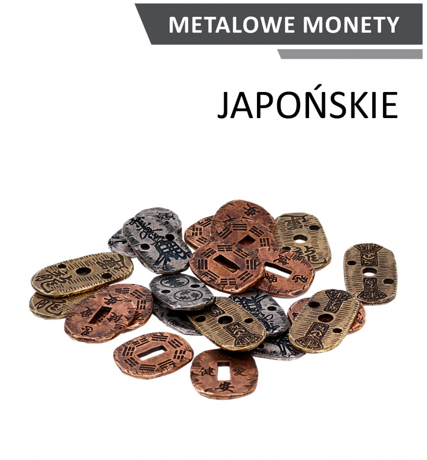Metalowe monety - Japońskie (zestaw 24 monet)