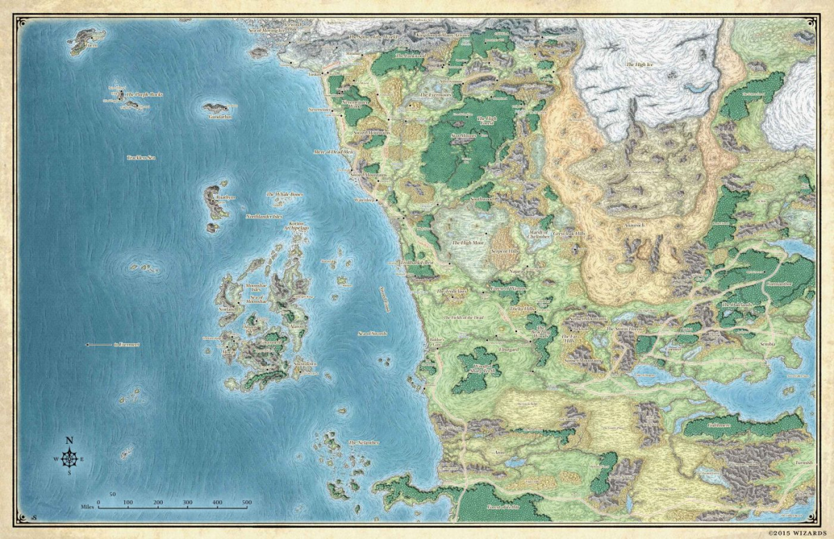 Dungeons & Dragons: Faerun Map