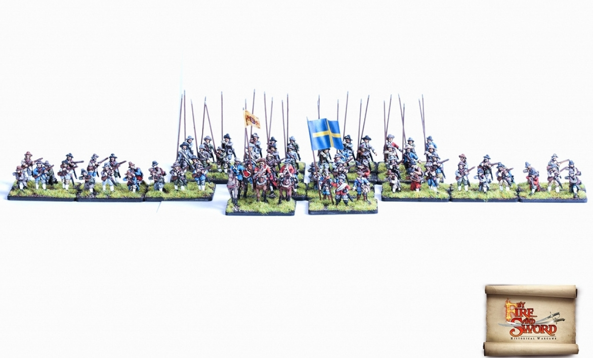 Ogniem i Mieczem - Królestwo Szwecji - Regiment szwedzkiej piechoty krajowej