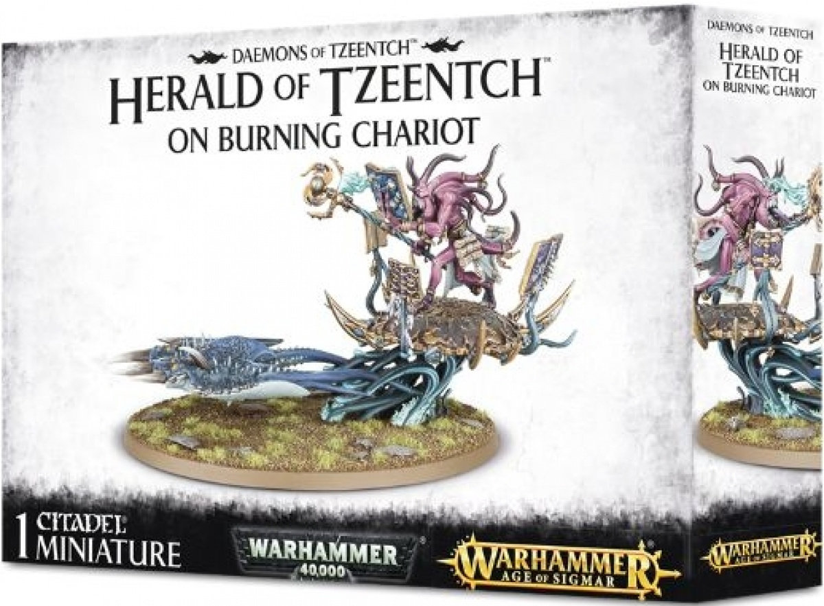 Daemons of Tzeentch - Herald of Tzeentch on Burning Chariot