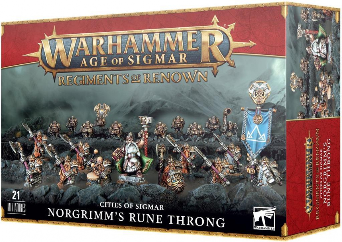 Warhammer Age of Sigmar: Regiments of Renown - Cities of Sigmar - Norgrimm's Rune Throng