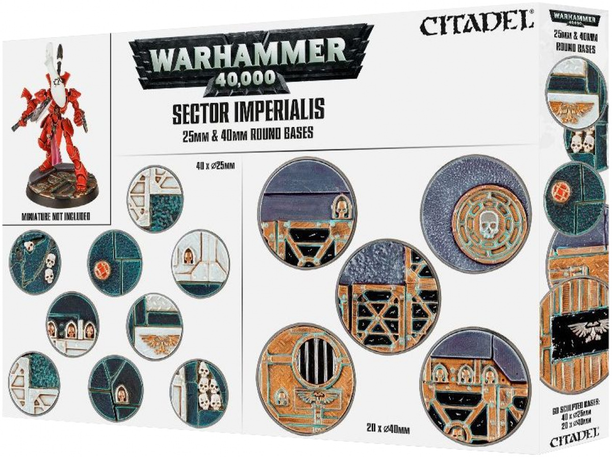 Warhammer 40,000: Sector Imperialis 25 & 40 mm Round Bases