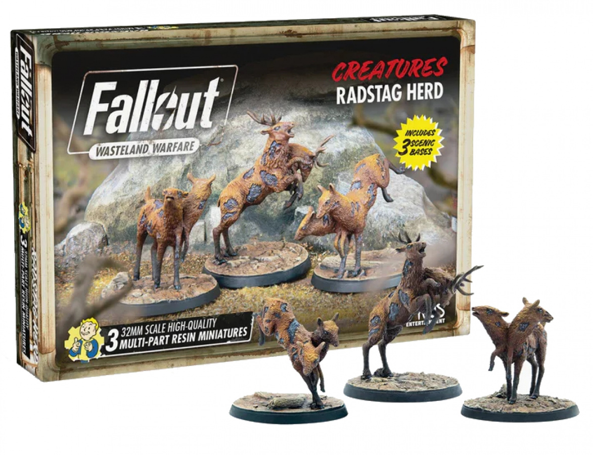 Fallout: Wasteland Warfare - Creatures - Radstag Herd