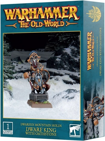 Warhammer The Old World: Dwarfen Mountain Holds - Dwarf King with Oathstone