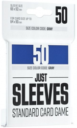 Gamegenic: Just Sleeves - Standard Card Game Sleeves (66x91 mm), Niebieskie, 50 sztuk