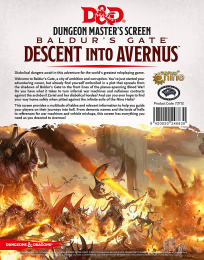 Dungeons & Dragons: Dungeon Master's Screen - Baldur's Gate - Descent Into Avernus