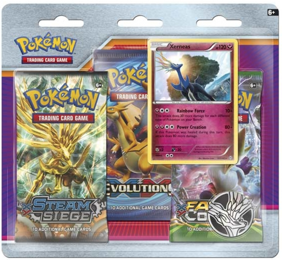 Pokemon Tcg Xy 3 Booster Packs Xerneas Blister