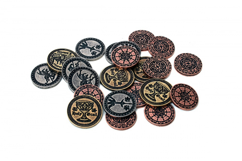 Metalowe monety - Camelot (zestaw 24 monet)