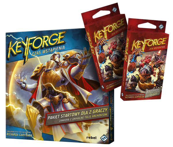 Pakiet KeyForge: Starter Czas Wstąpienia + 2 talie Zew Archontów