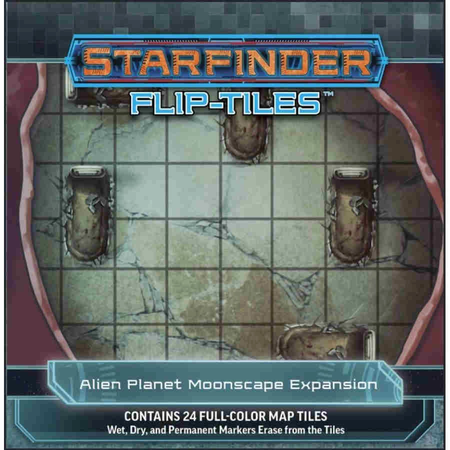 Starfinder RPG: Flip-Tiles - Alien Planet Moonscape Expansion