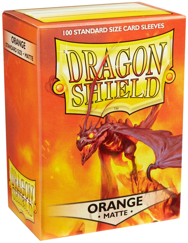 Dragon Shield: Koszulki na karty (63x88 mm) Standard Size Matte, 100 sztuk, Orange