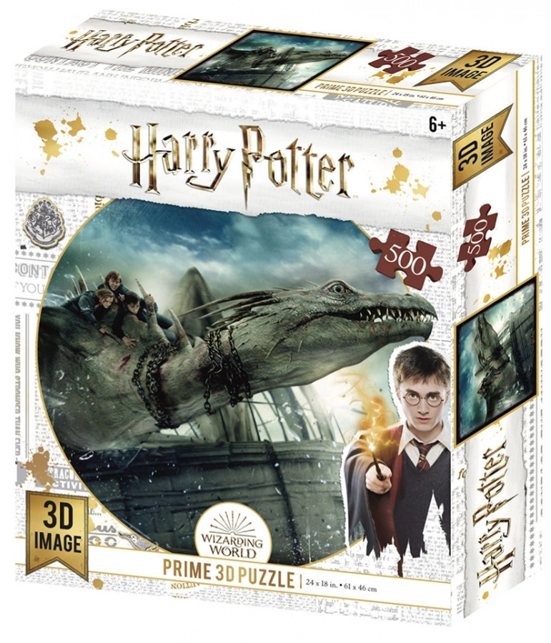 Harry Potter: Magiczne puzzle - Ucieczka z Gringotta (500 elementów)