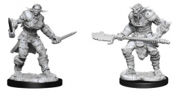 Dungeons & Dragons: Nolzur's Marvelous Miniatures - Bugbear Barbarian Male & Bugbear Rogue Female
