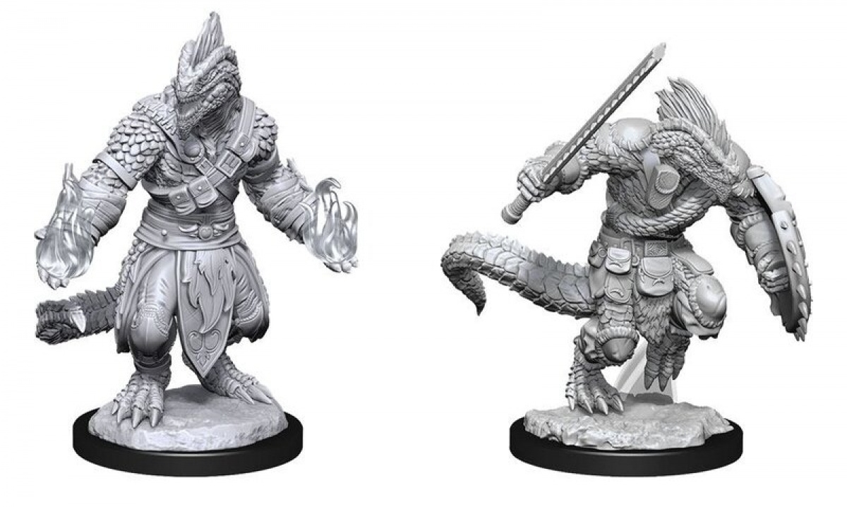 Dungeons & Dragons: Nolzur's Marvelous Miniatures - Lizardfolk Barbarian & Lizardfolk Cleric