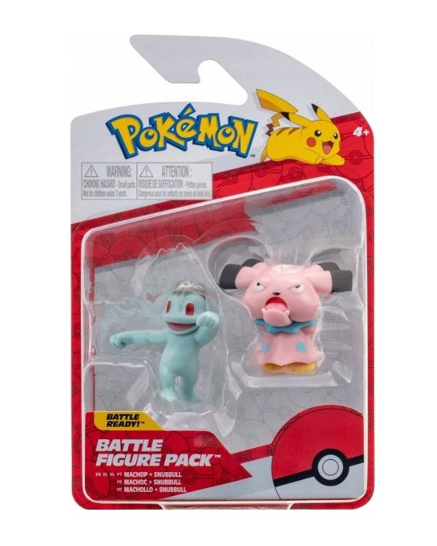Pokémon: Battle Figure Pack - Machop & Snubbull