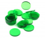 Crafters: Podstawki akrylowe - Transparentne - Okrągłe 25 x 3 mm - Zielone (20)