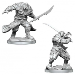 Magic The Gathering: Unpainted Magic Miniatures - Zurgo Helmsmasher & Unyielding Krumar