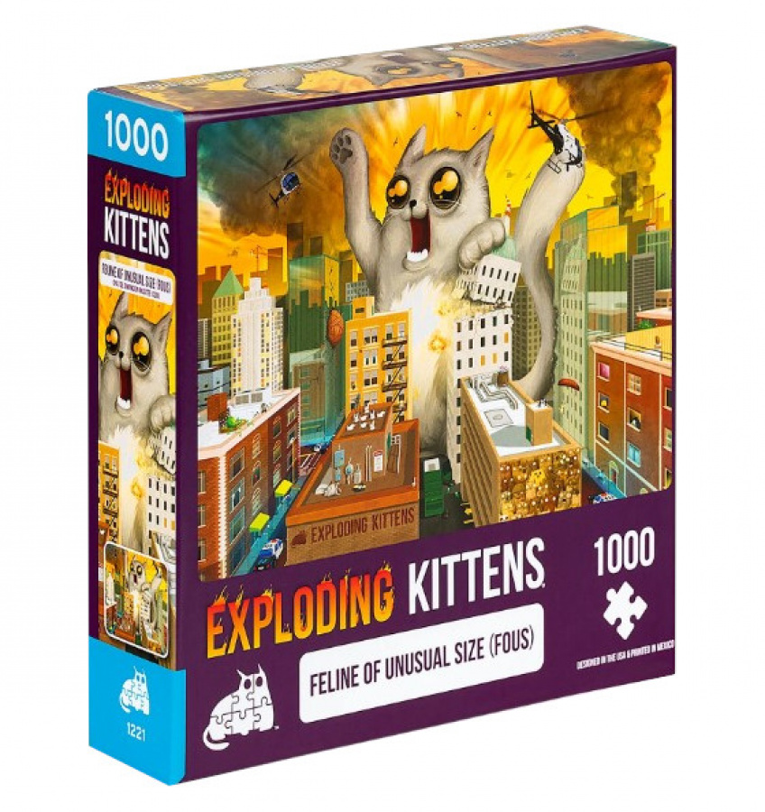 Exploding Kittens Puzzle: Feline Of Unusual Size (1000 elementów)