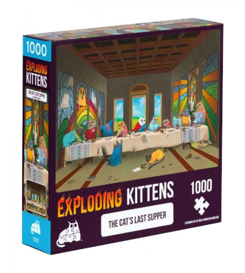 Exploding Kittens Puzzle: The Cat's Last Supper (1000 elementów)