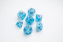 Gamegenic: Glow Series - RPG Dice Set - Icy Crumbs