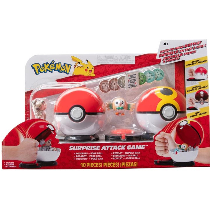 Pudełko: Pokémon: Surprise Attack Game - Rowlet vs. Rockruff