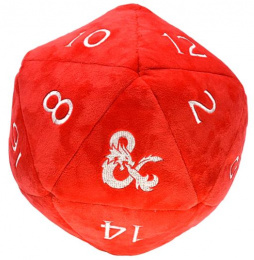 Ultra Pro: Dungeons & Dragons - Red and White D20 Jumbo Plush Dice