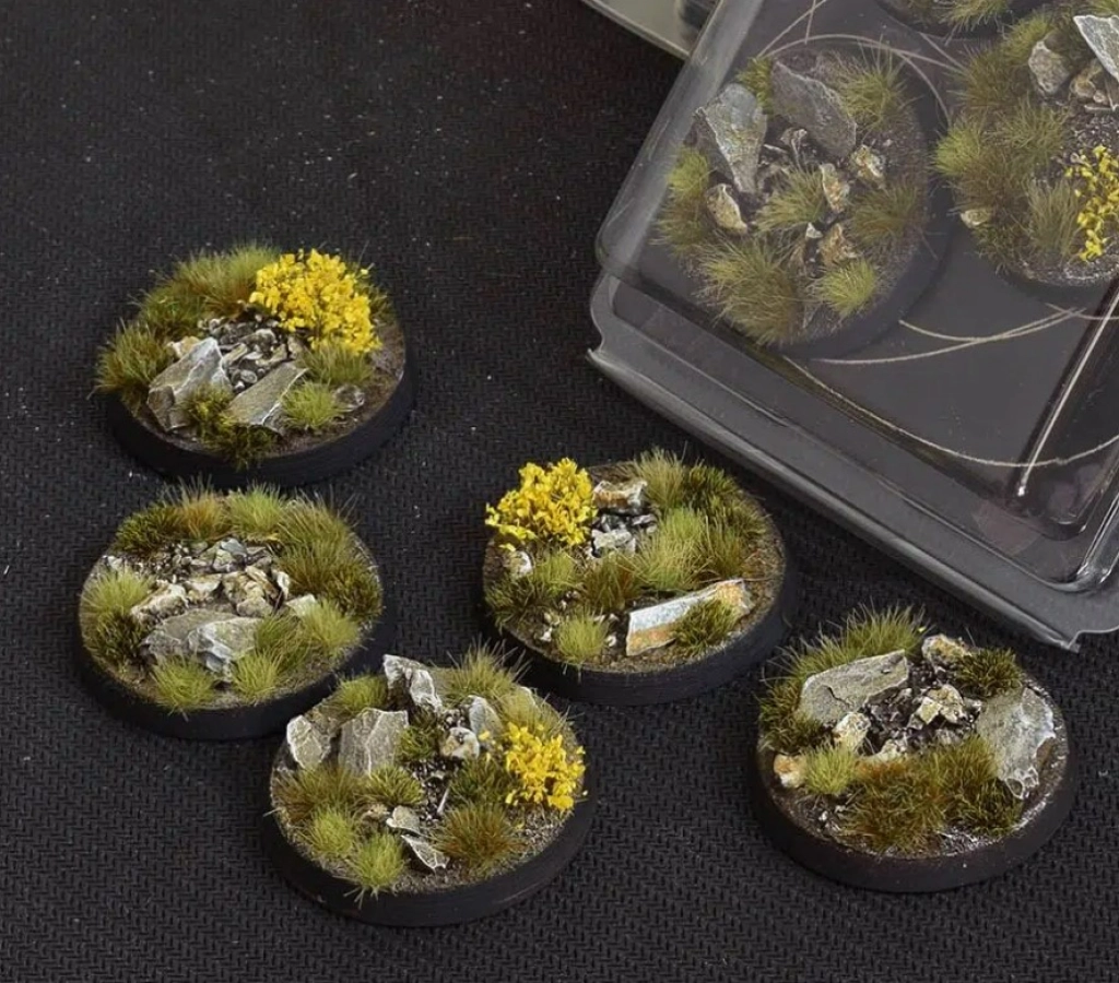 Gamers Grass: Bases Round - Highland 40 mm (5 szt.)