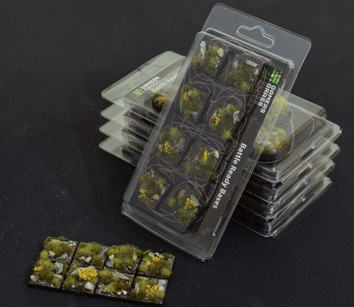Gamers Grass: Bases Square - Highland 25mm (8 szt.)