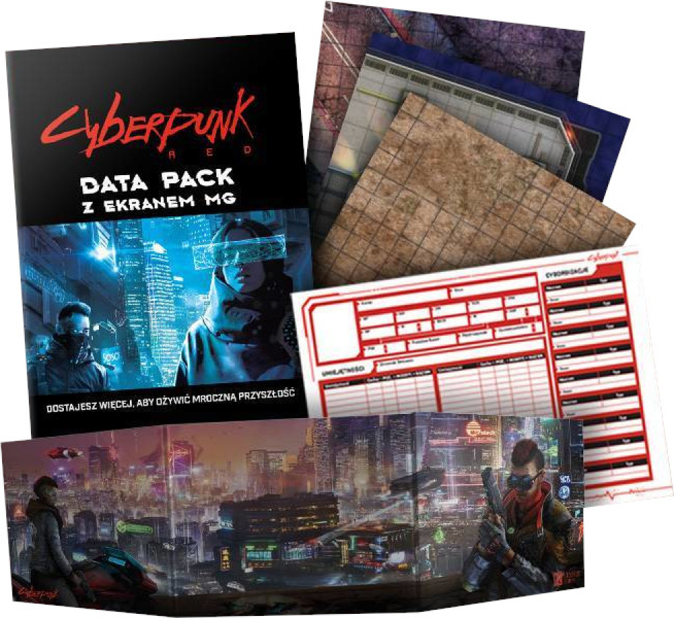 Cyberpunk RED: Data Pack z ekranem MG